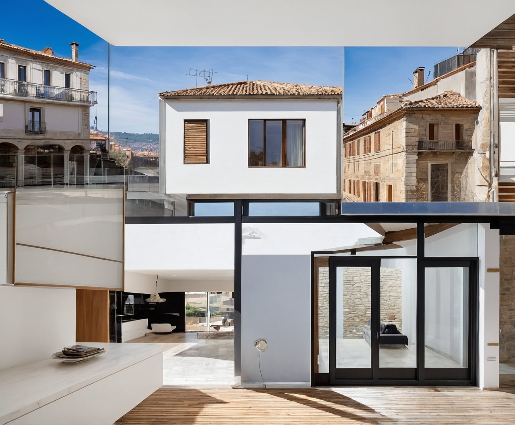 Reforma moderna de vivienda antigua, eficiente y estética.